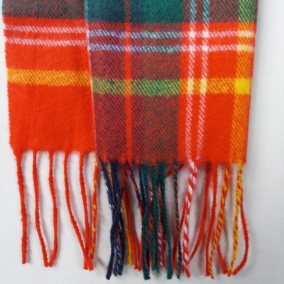 Cashmere Feel Classic Scarf Red Multicolor Plaid Winter Scarf Soft New Warm - Picture 9 of 12